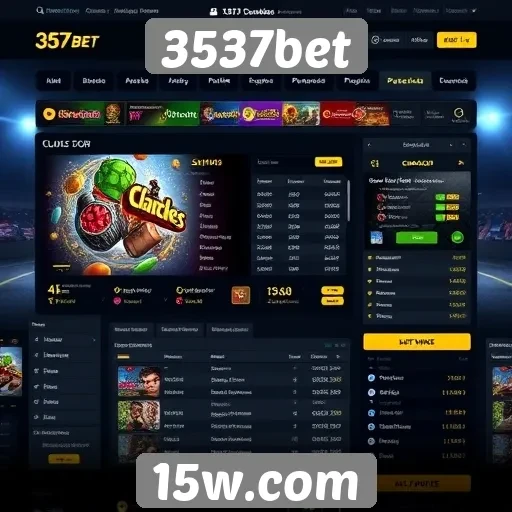 Análise da interface do site 3537bet